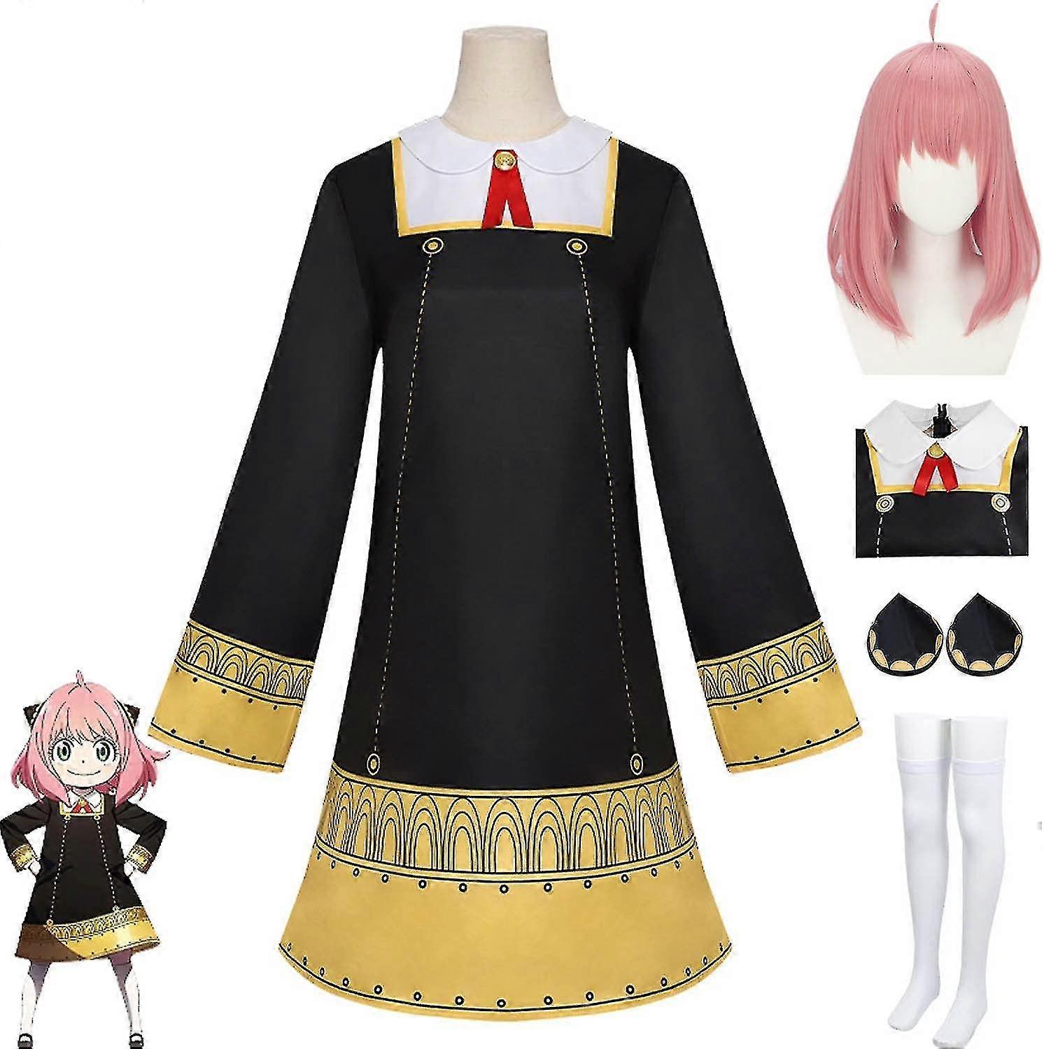 アニメ スパイ ファミリー あやフォージャー コスプレコスチューム 衣装 フルセット ヨルフォージャードレス ロイドフォージャー ユニフォームスーツ ハロウィン ウィッグ付き