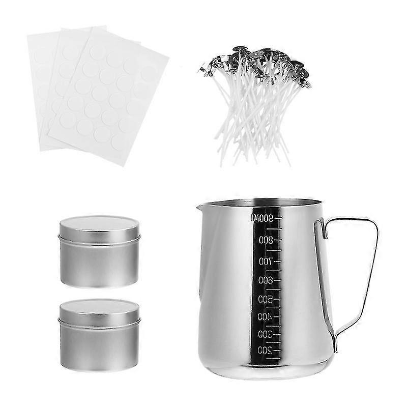 1 set candle making tools diy candle materials wax cup candle melting kit