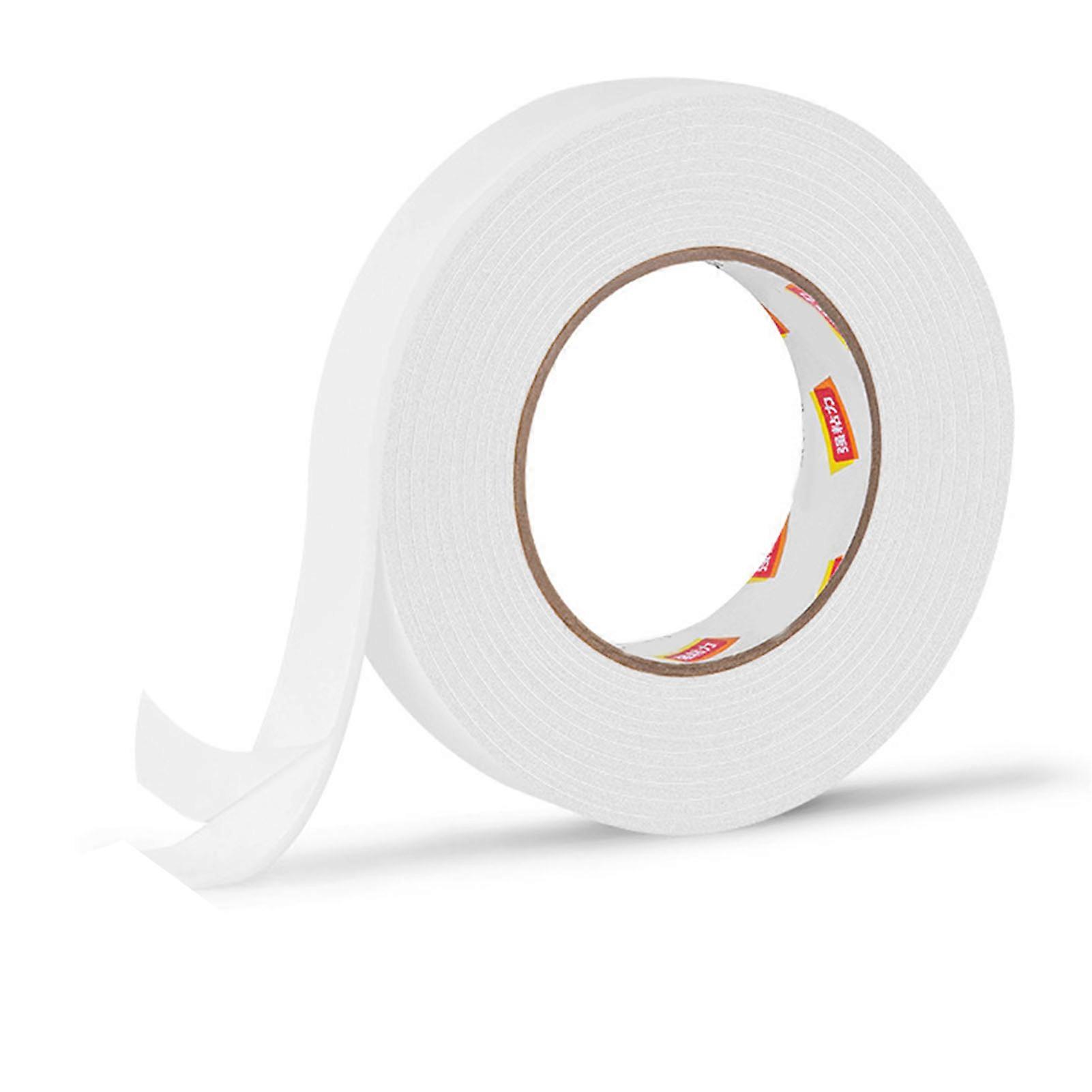 Foam Tape 2.5mm Thick High Adhesive Double Sided Easy Tear 24mm X 5y Foam Tape for Office Crafts Home