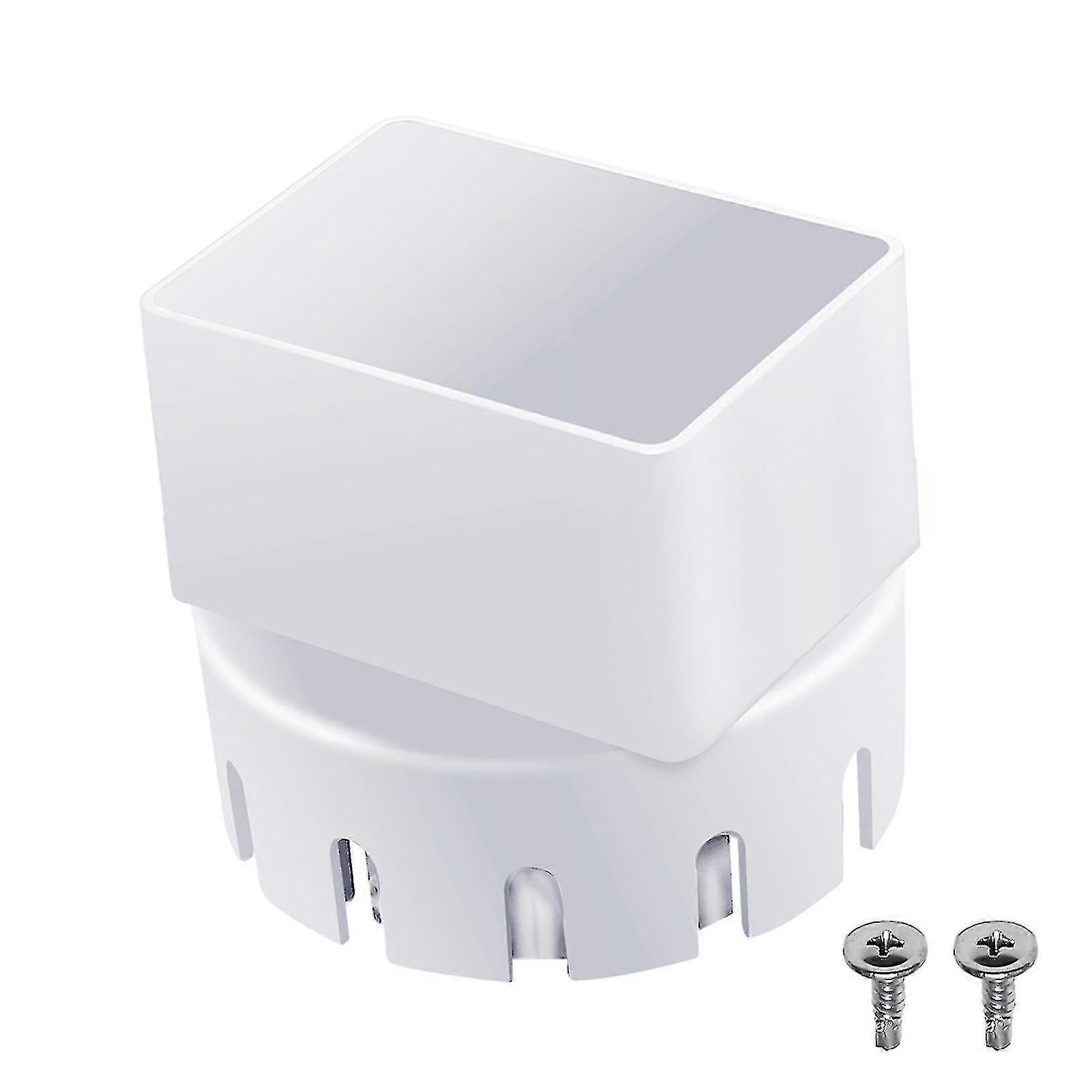 With Screw Downspout Adapter Rain Gutter Pvc Drain Pipe Fit 3 Or 4