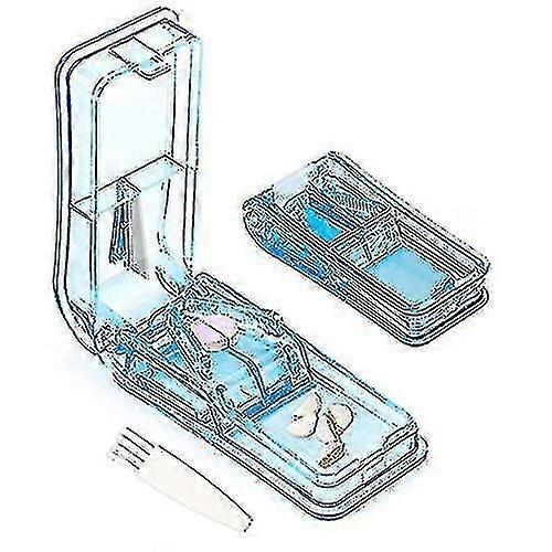 Pill Tablet Cutter For Small Or Large Pills, Pill Splitter With Blade For Pills And Tablets Cut In Half Quarter