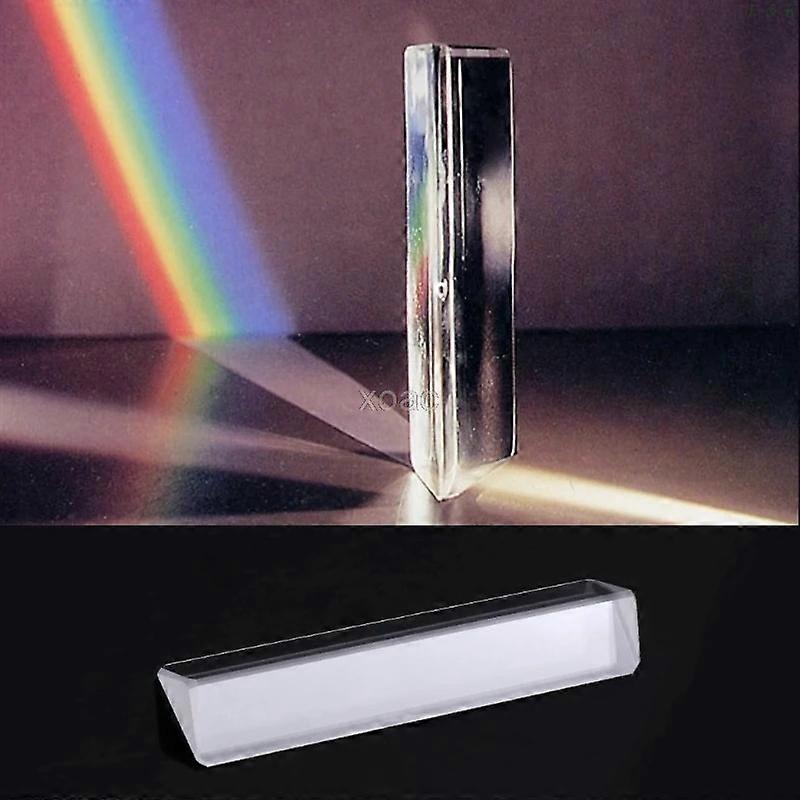 Triangular color prism K9 Optical Glass Right Angle Reflecting Triangular Prism For Teaching Light Spectrum  M13 dropship