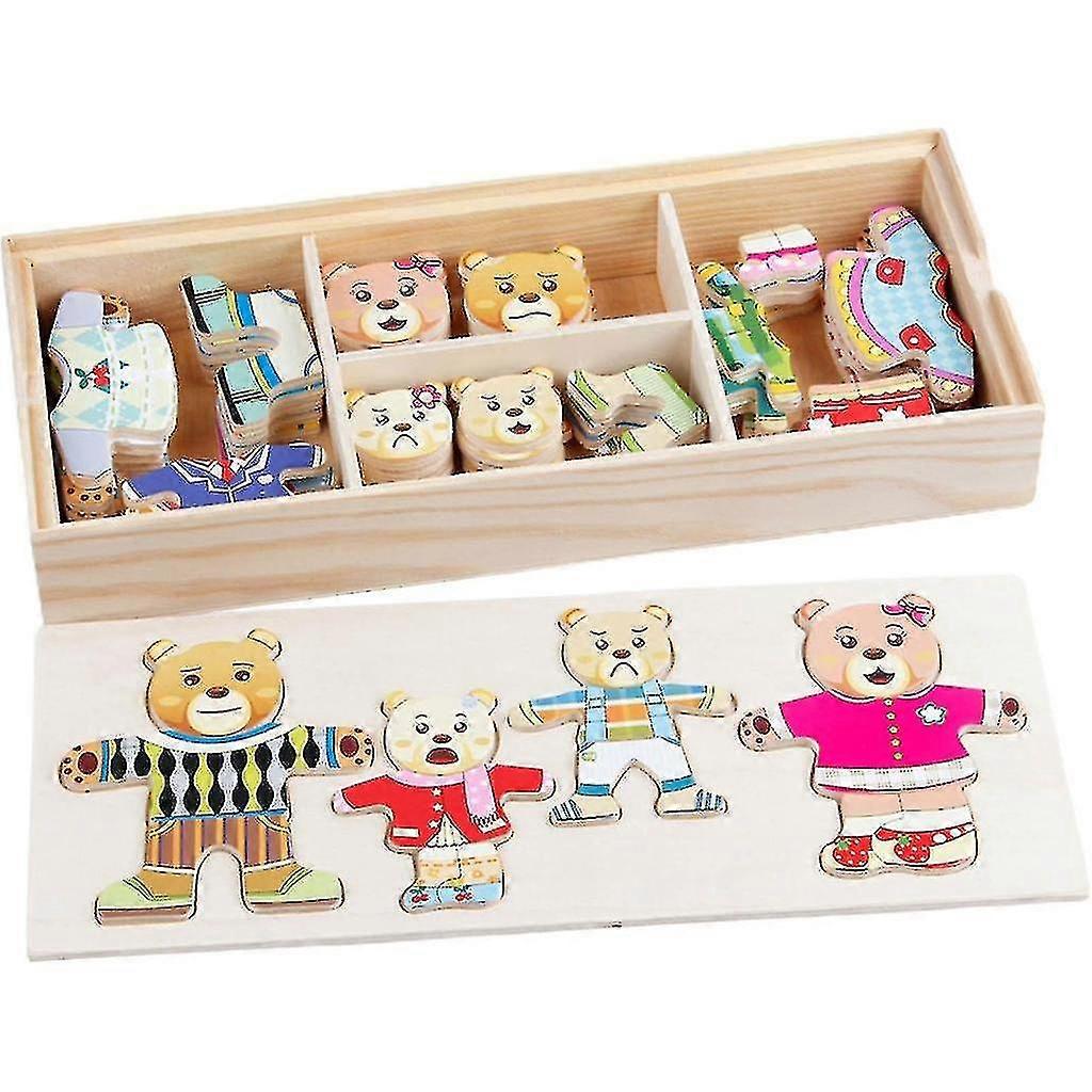3-d Puzzle Clothes Change Board Toy Learning Puzzlebox Kids Child Activity Toy Hy