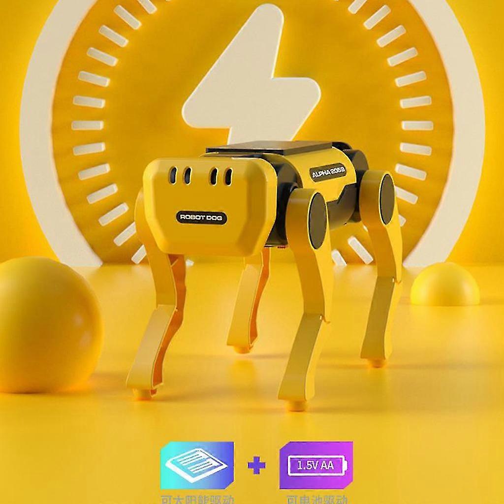 Solar Toy For Smart Robot Dog Mechanical Building Toy For Children Brain Develop