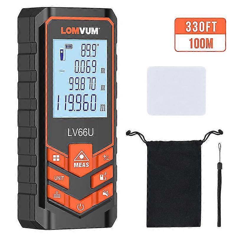 Lomvum Laser Range Finder Lv66u Auto Level Distance Meter Electronic Analysis Measuring Instrument Rangefinder 40m120m
