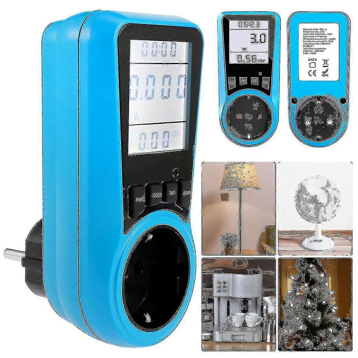 Digital Energy Meter Wattmeter Wattage Electricity Power Meter Measuring Power Measuring Analyzer