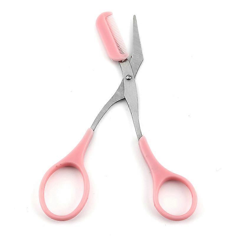 ZK-1pc Eyebrow Scissors - Create the Perfect Eyebrow Pink