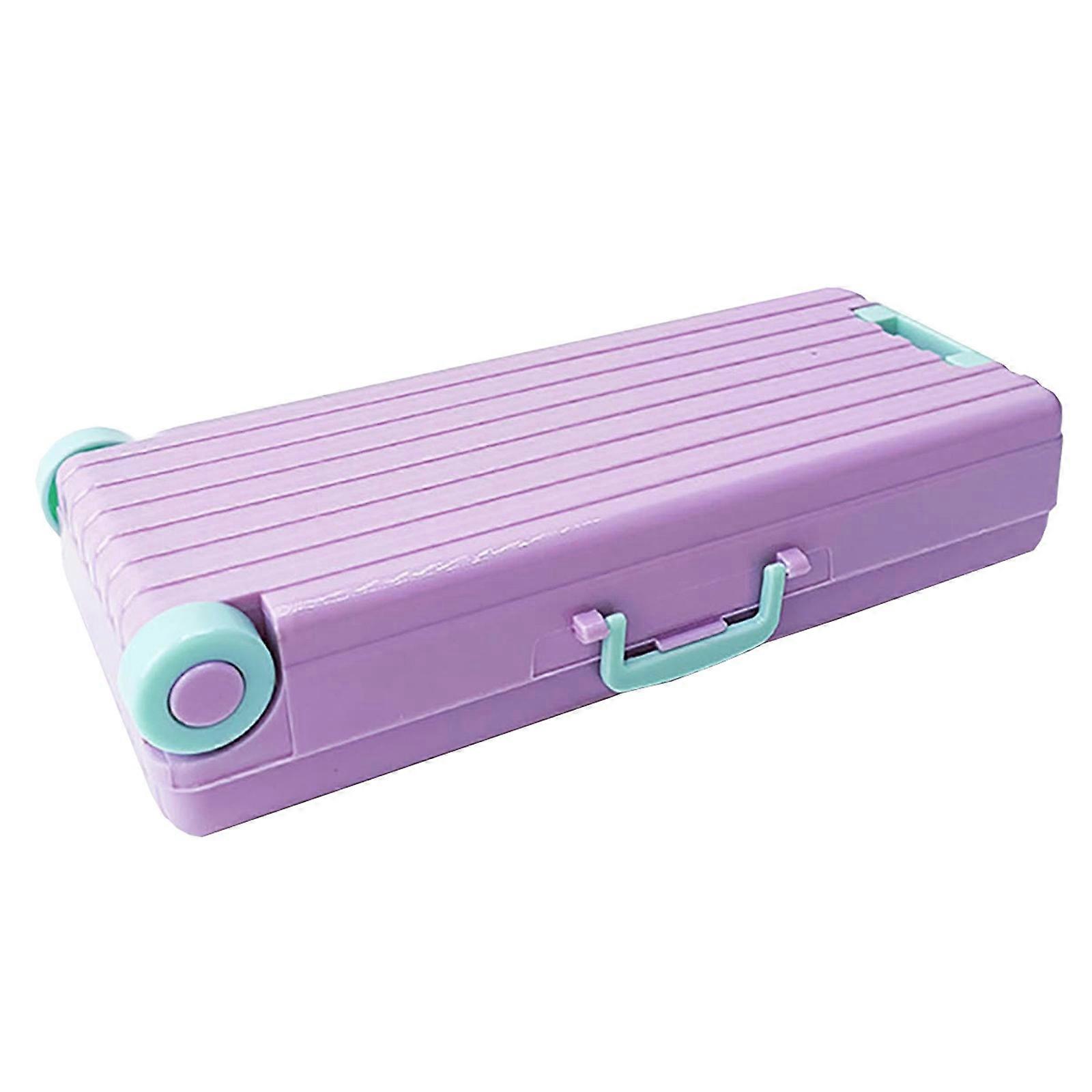 Translucent Frosted Stationery Box Student Storage Pencil Bag Pencil Case Multi-functional Plastic Pencil Case FLYE245351