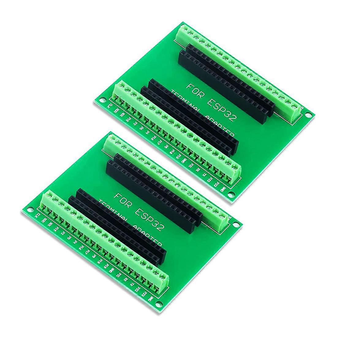 2Pcs ESP32 Breakout Board GPIO 1 Into 2 for 38PIN Narrow Version ESP32 ESP-WROOM-32 Microcontroller