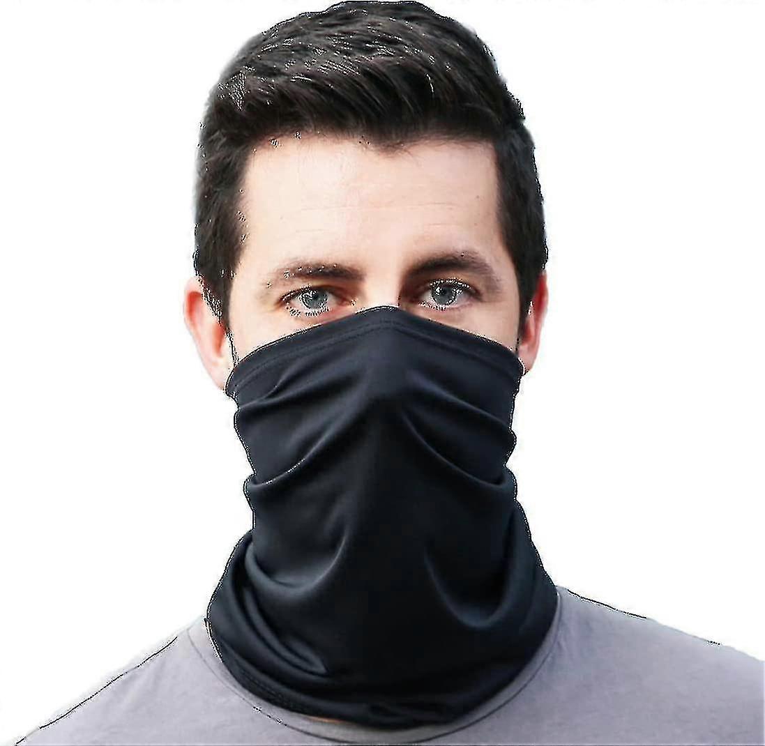 Stylish Cooling Face Mask Made From 100% Breathable Polyesterblack