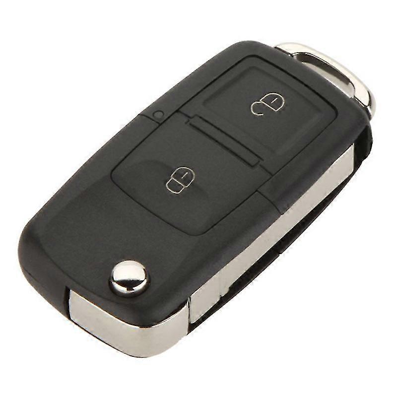 Replacement 2 Button Keyless Entry Remote Flip Folding Car Key Shell Case And Button Pad Compatible