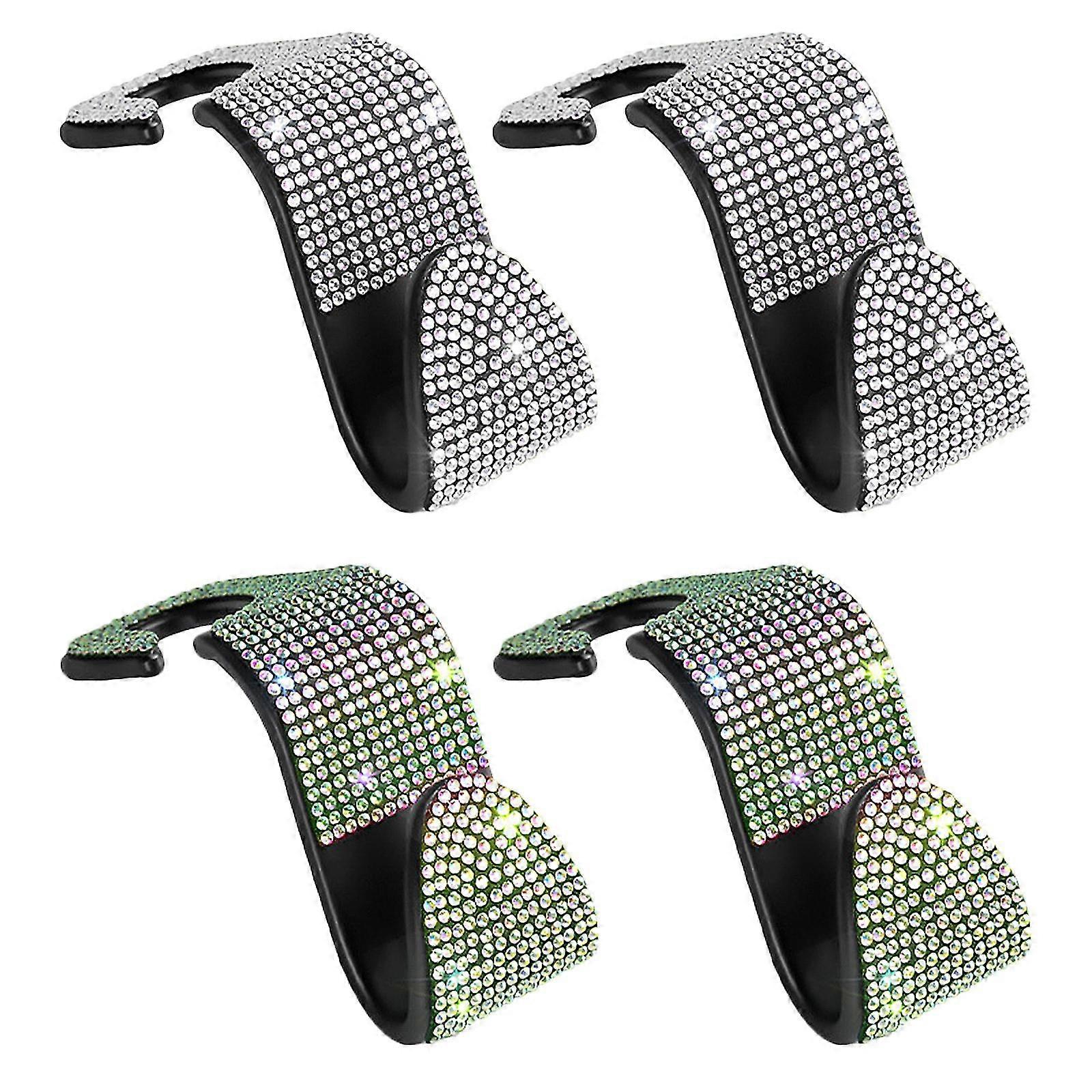 4pcs Seat Back Drilling Hook Hidden Creative Car Multifunctional Seat Hook Bag