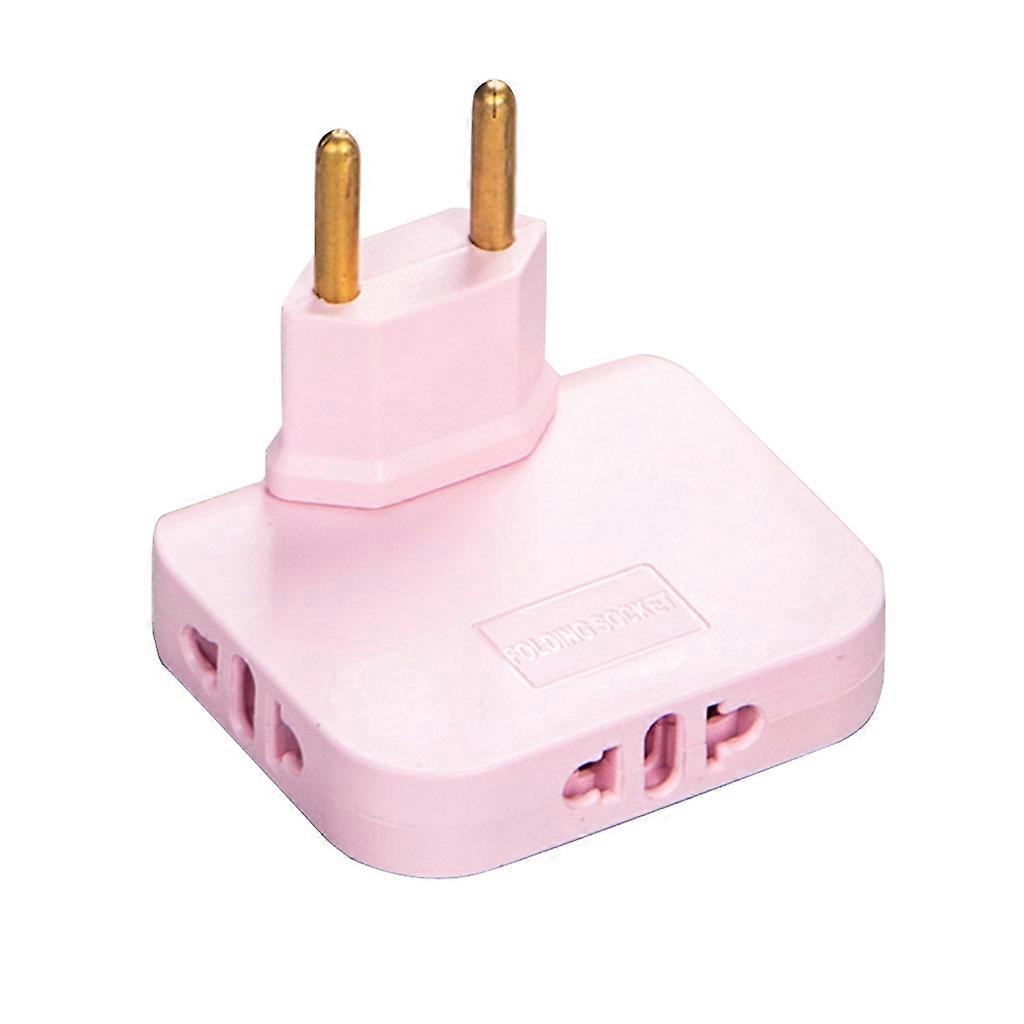 Foldable Extension Socket 180 Degree Rotations EU Power Plug Adapter for Home