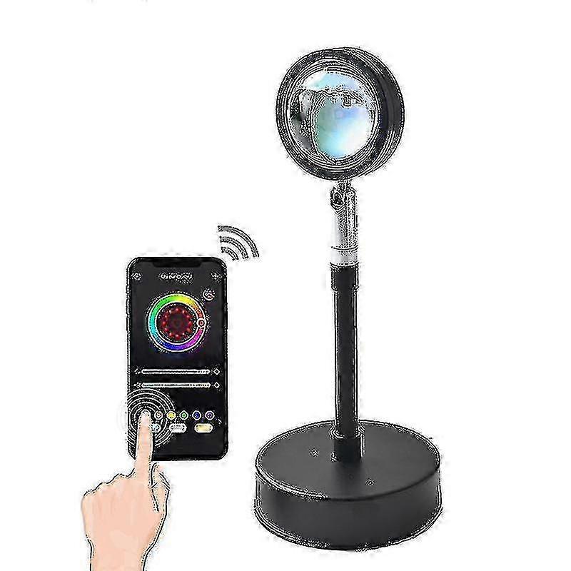 16 φως νύχτας τηλεχειρισμού τηλεχειρισμών εφαρμογών λάμψης ηλιοβασιλέματος χρωμάτων Rgb App για τη διακόσμηση υπνοδωματίων στο σπίτι [jkw]