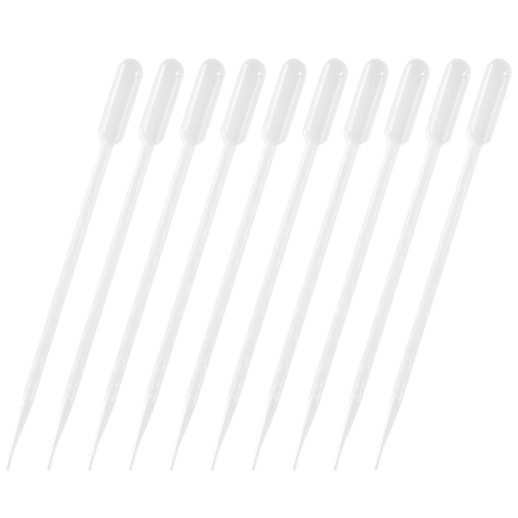 50Pieces 10ml Plástico Transparente Pipet Pipet Pasteur Pipettes Conta-gotas