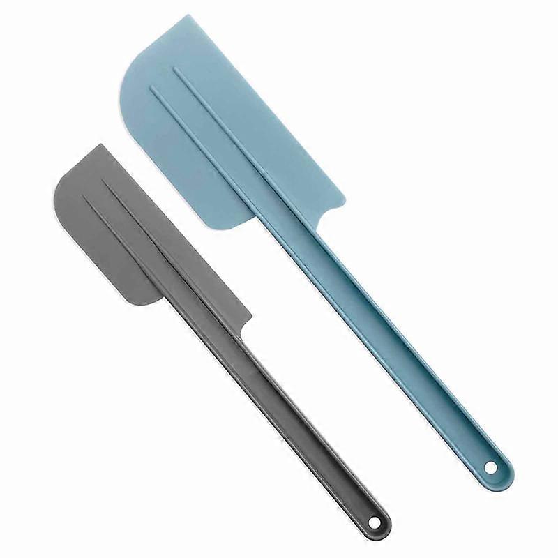 2Pcs Long Handle Cream Scraper Effective Silicone Non-stick Safe Cake Scraper for Kitchen KAESI