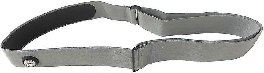 Taope Elastic Sport Pulsmätare Justerbar Bröstmonteringsrem Remband Träningsutrustning Garmin Wahoo Polar (Grå rem)