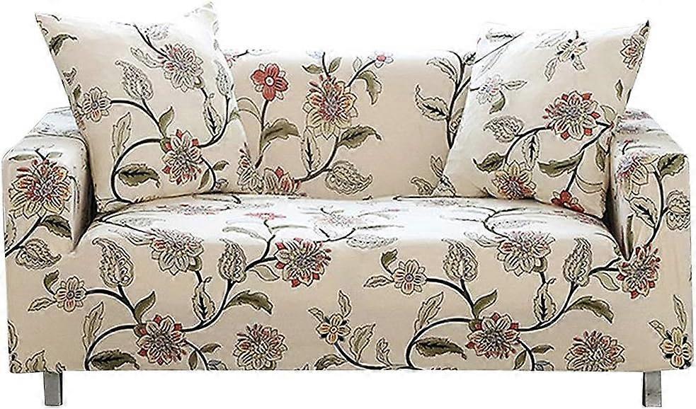 Elastic Sofa Cover Stretch Couch Cover Sofa for Sofas with 2 Cushion Covers (2 Seater)