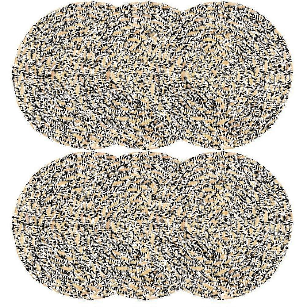 Yuvarlak Dokuma Plasematlar, Su Sümbül Dokuma Rattan Plasematlar