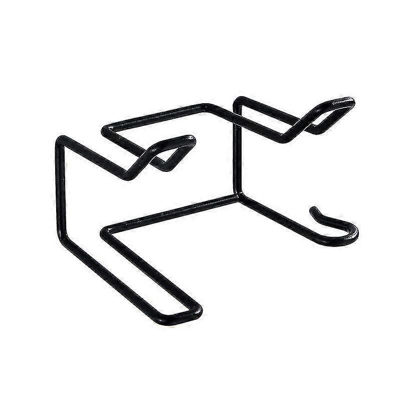 رف مجفف شعر مثبت على الحائط لا حاجة للثقب (أسود-1pack)