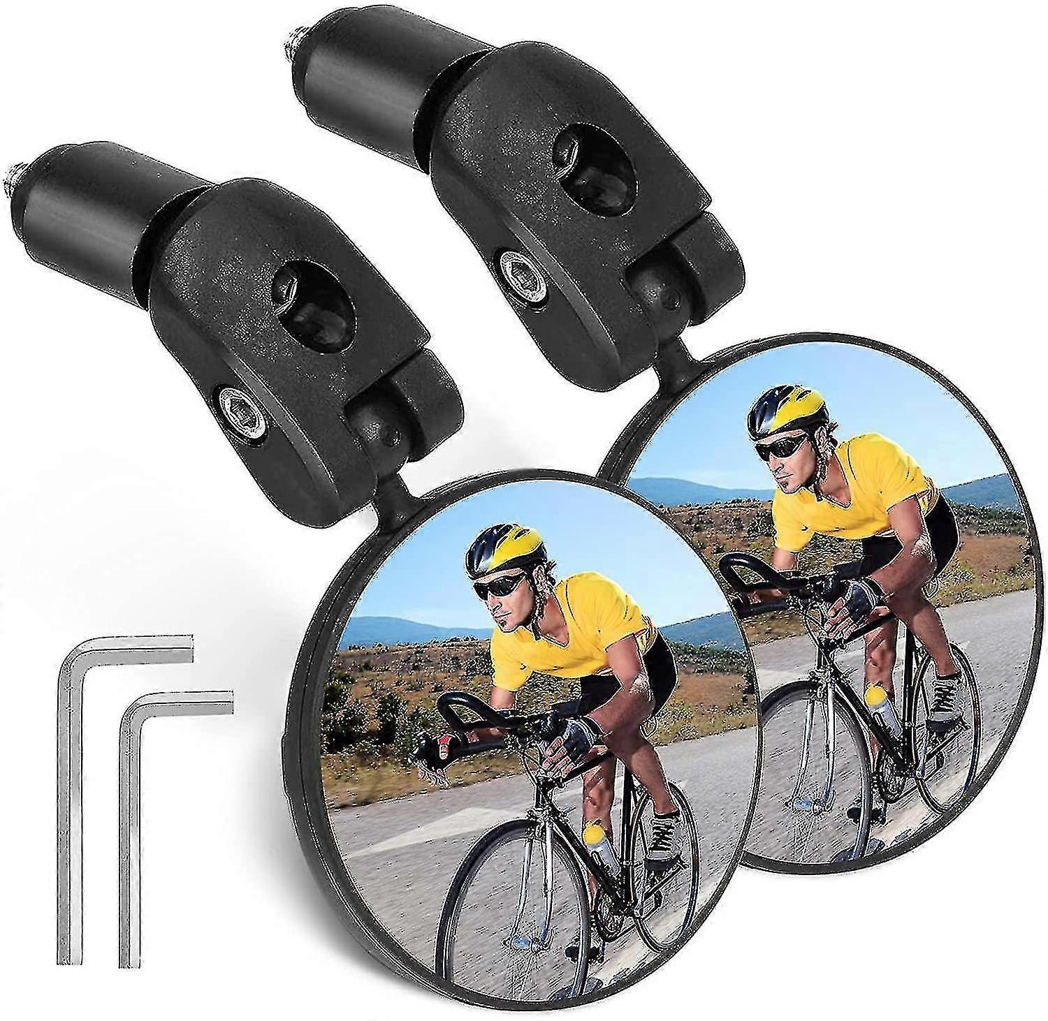 Bike Mirrors Adjustable Universal 360 Rotatable Rear View Mirror