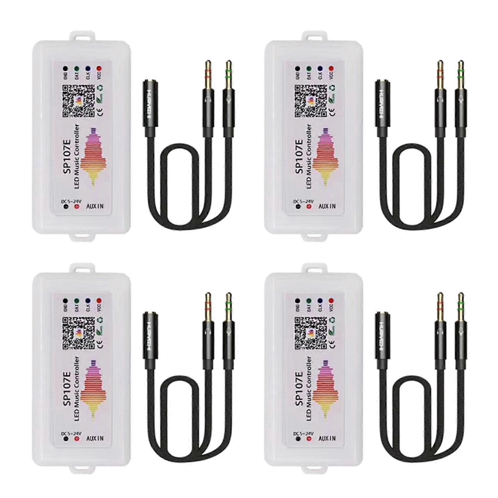 4X WIFI RGB SP107E Pixel IC SPI Music Bluetooth Controller for WS2812 SK6812 SK9822 RGBW APA102 LPD