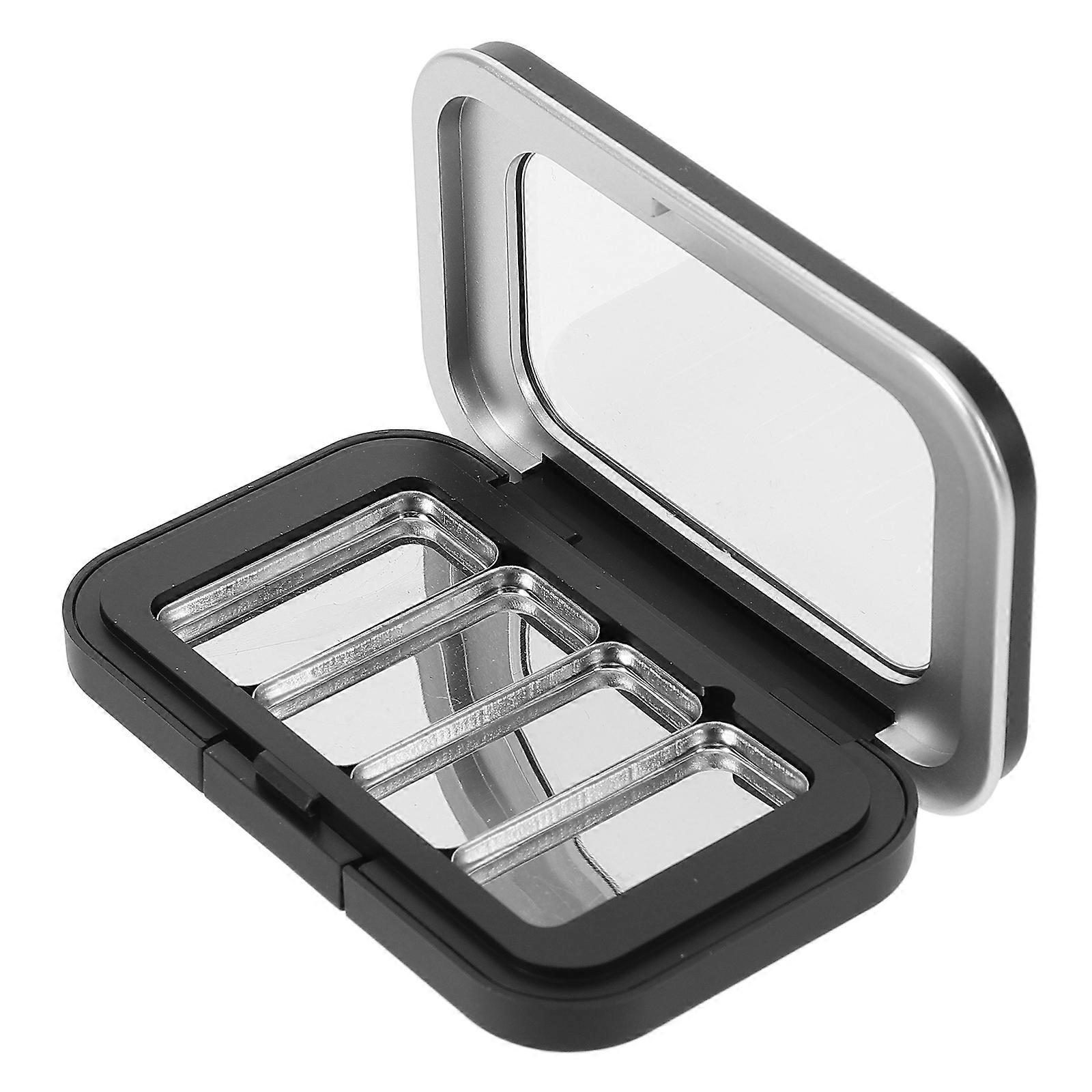 1 Set Eyeshadow Box Empty Highlighter Case Refillable Eyeshadow Pan Empty Small Eyeshadow Box