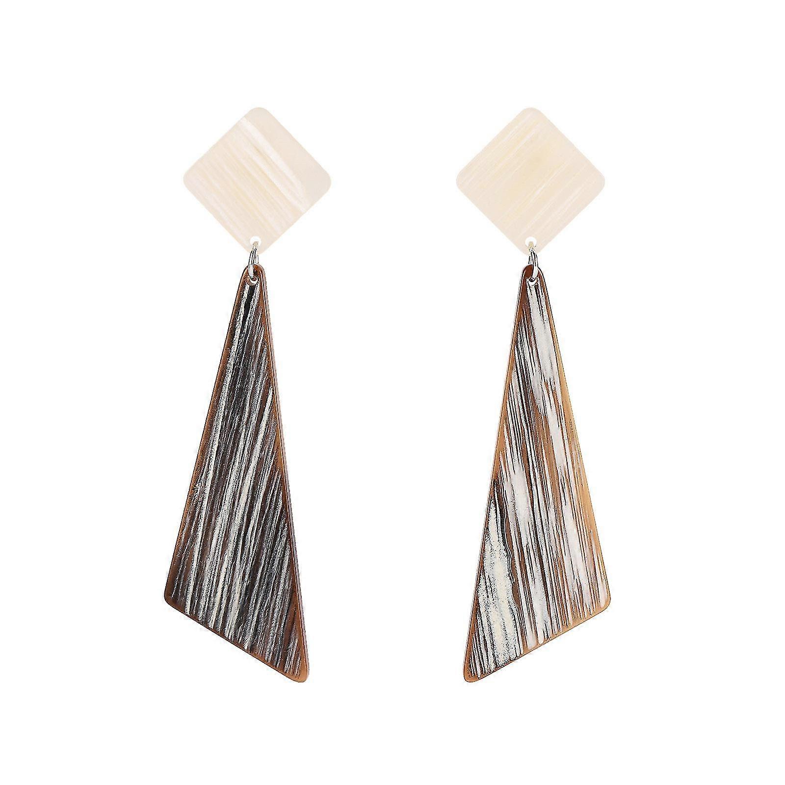 the latest occident creative irregular geometric acrylic ladies earrings