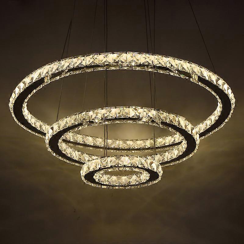 Modern LED K9 kristálycsillár lámpák nappali gyűrűkhöz Kristálycsillár világítás függő függő mennyezeti lámpatestek