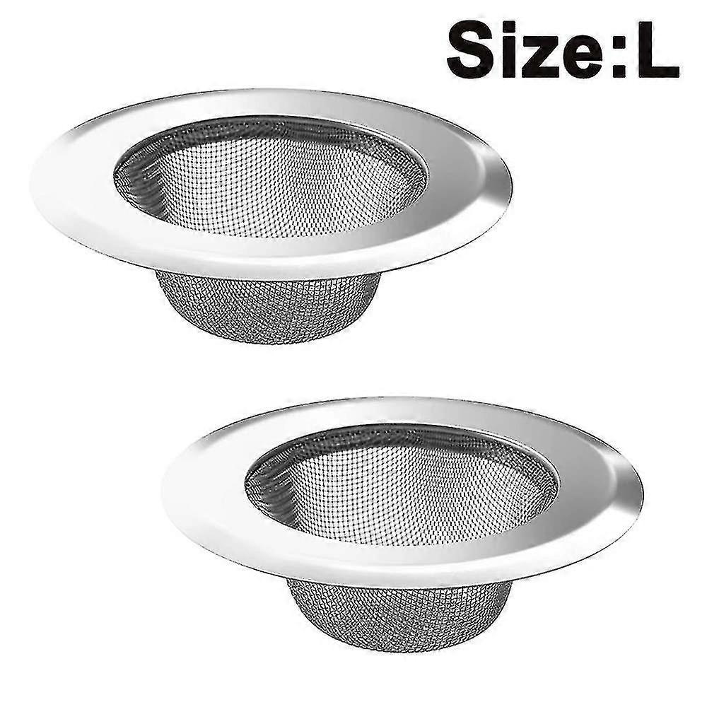 2 Pack Kitchen Sink Strainer, Stainless Steel Drain Filter Strainer