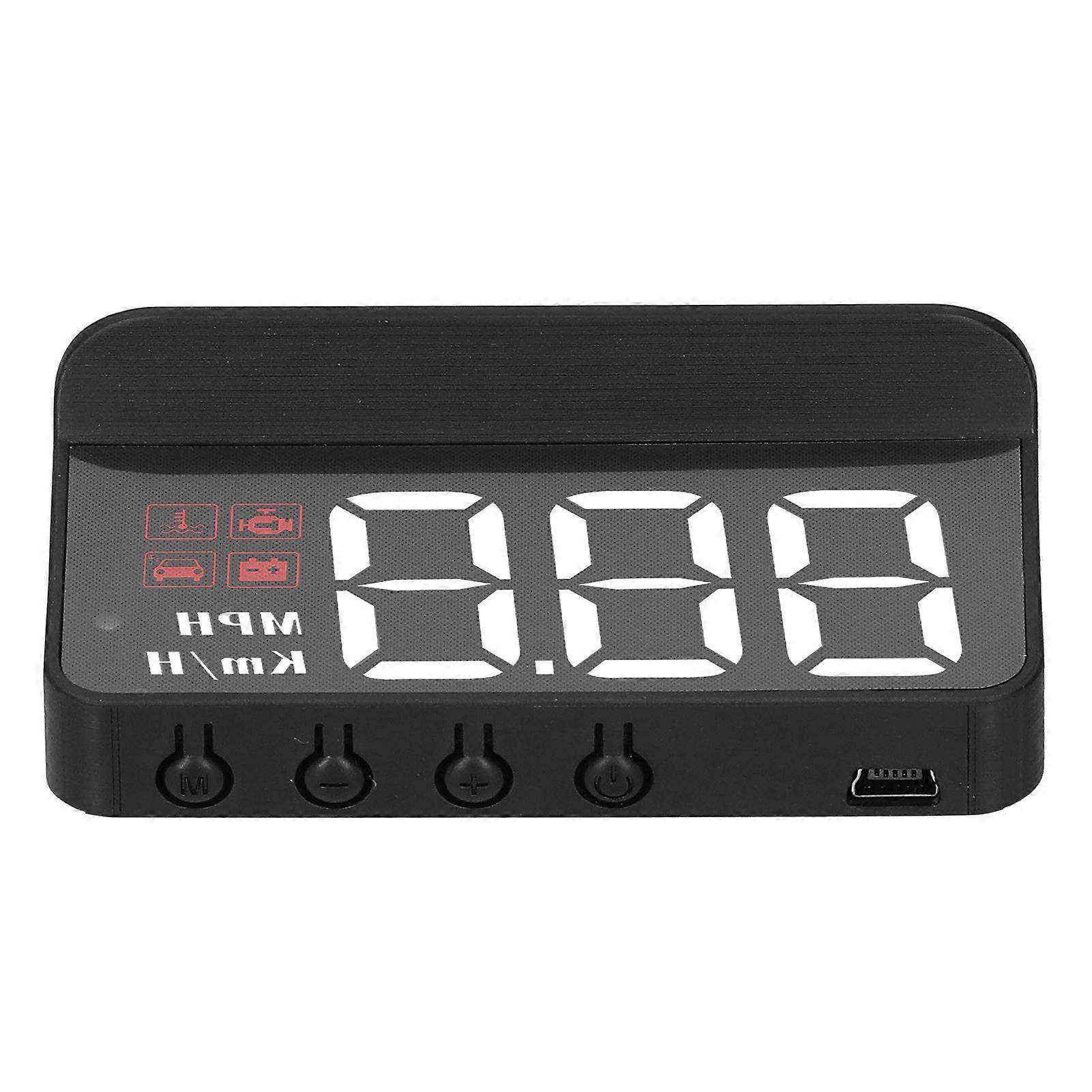 OBD2 Head Up Display Windshield Projector Alarm Fatigue Driving Reminder Multi-Function Gauge
