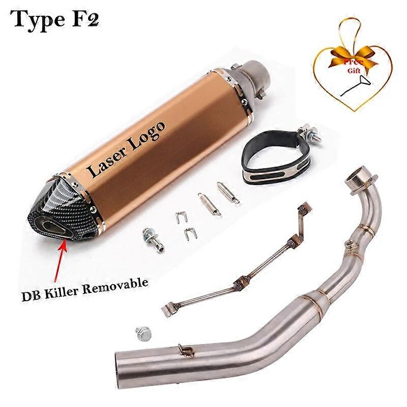 Slip On fr Kymco Xciting s400 400i Motorrad Auspuff Flucht Voll systeme modifizieren Schall dmpfer mit Front Link Pipe DB Killer
