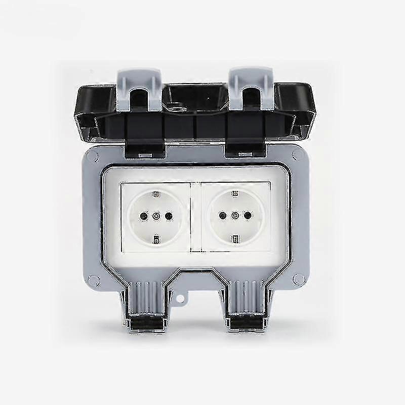 Waterproof Socket Double Outdoor Electrical Socket Ip66