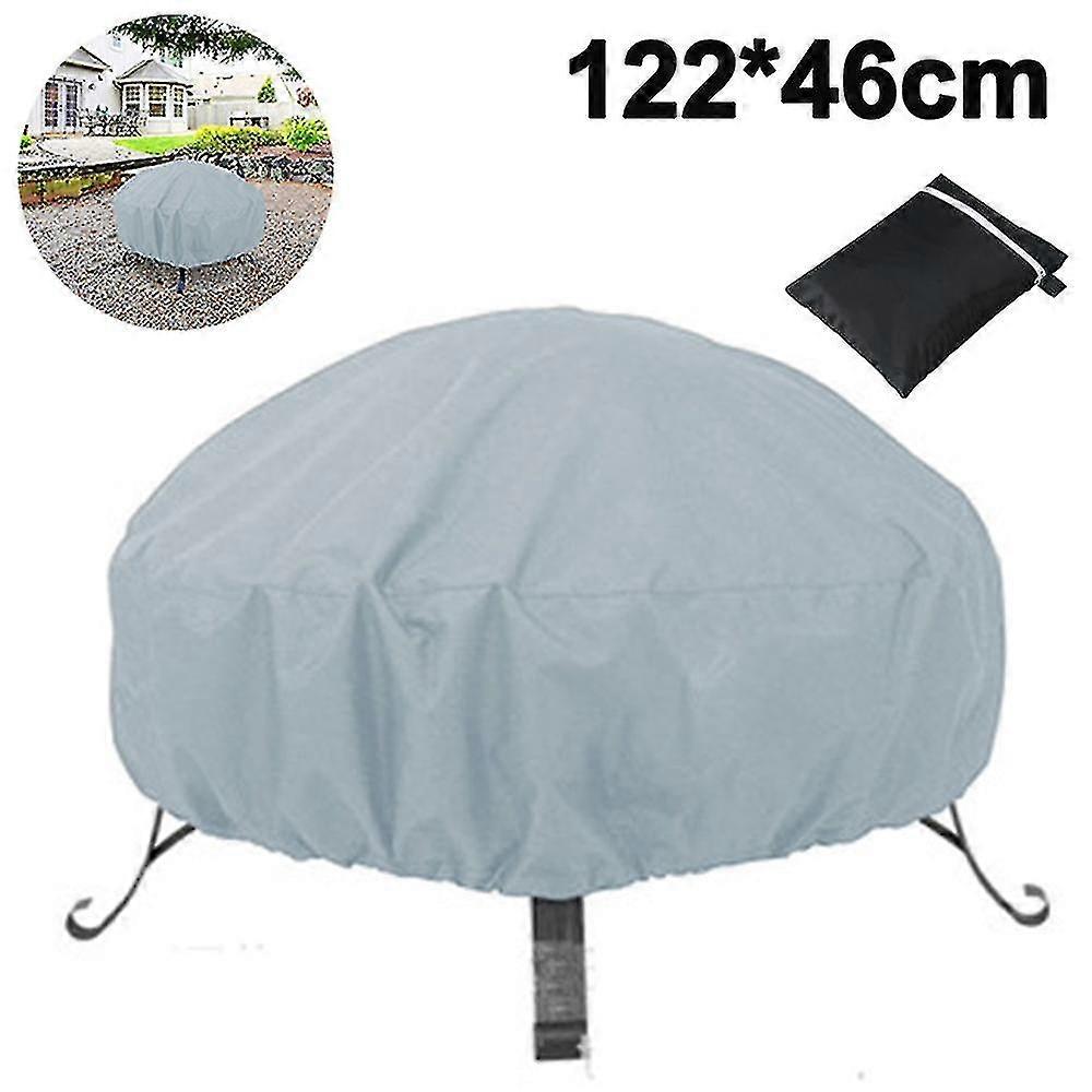 Fire Pit Cover Round Waterproof, Anti-uv, Windproof