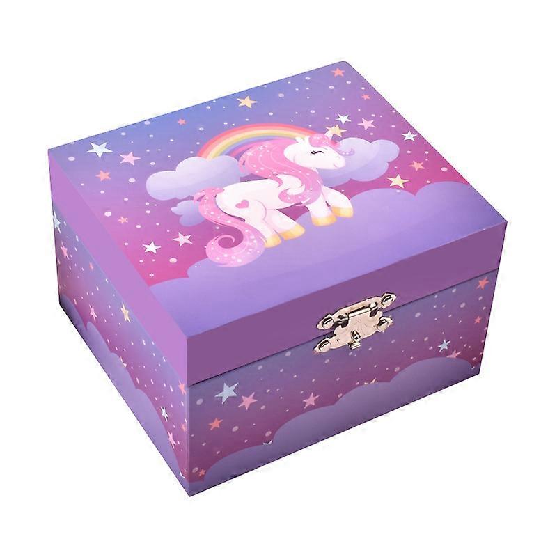 Dww-Licorne - bote bijoux musicale - βιολετί - cadeau idal pour les jeunes filles - φωσφορίζων - brille la nuit