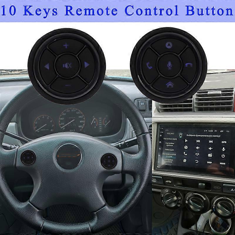 10 Keys Wireless Car Steering Wheel Control Button for Car Radio DVD GPS Multimedia Navigation Head Unit Remote Control Button