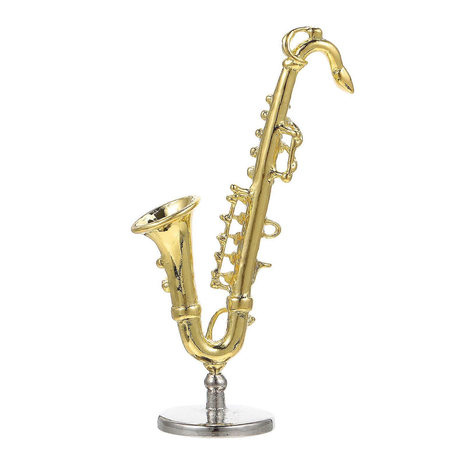 Practical Miniature Saxophone Adornment Exquisite Simulation Saxophone Model