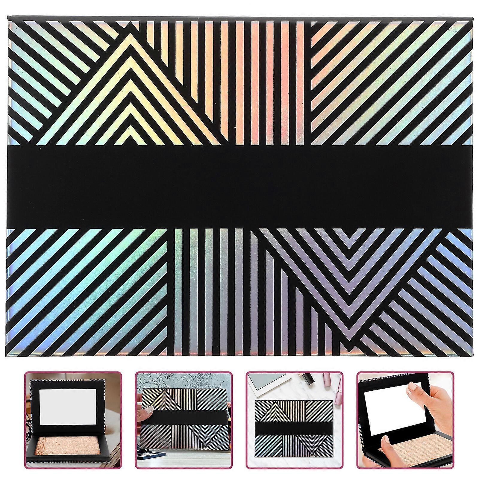 Empty Magnetic with Mirror Eyeshadow Organizer Creative DIY Refill Cosmetics Box for Blusher Lip Gloss