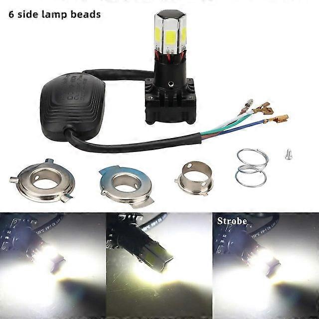 H4 LED Motorcycle Headlight Vehicle Lighting BA20D P15D Canbus COB Chip Moto Fog Lights Universal Scooter Motorbike Front Headlamp Running Lamp