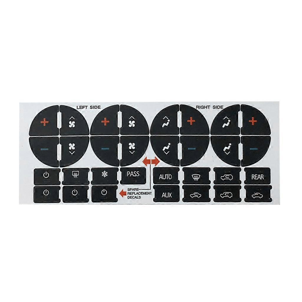 Radio Tableau De Bord Dash-Button Kit De Réparation Autocollant Autocollant Décor Intérieur Remplacement