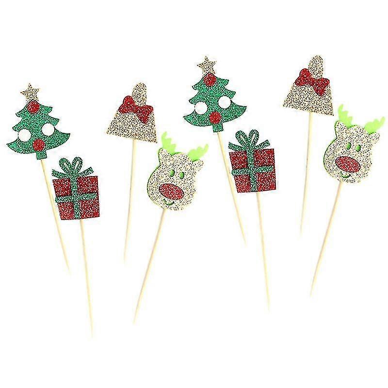 24pcs Christmas Cupcake Ornament