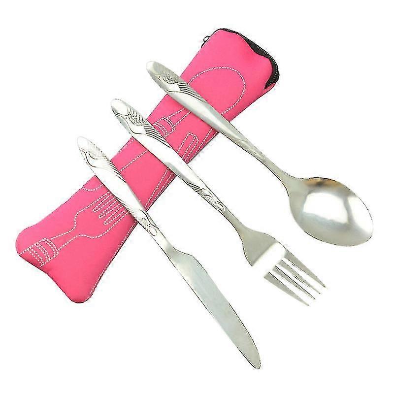 The New 3pcs Portable Tableware Set