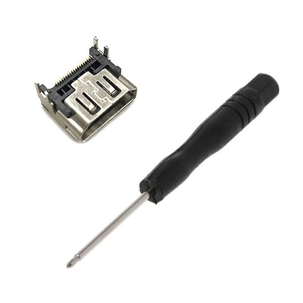HDMI-Compatible Port Socket Jack Connector + Handle Screwdriver for P5 Console