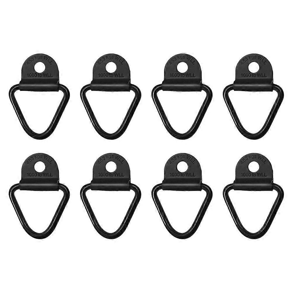 8 Pcs V-ring Tie-down Anchors Trailer V-shape Tie Down Bolts Cargo Hooks