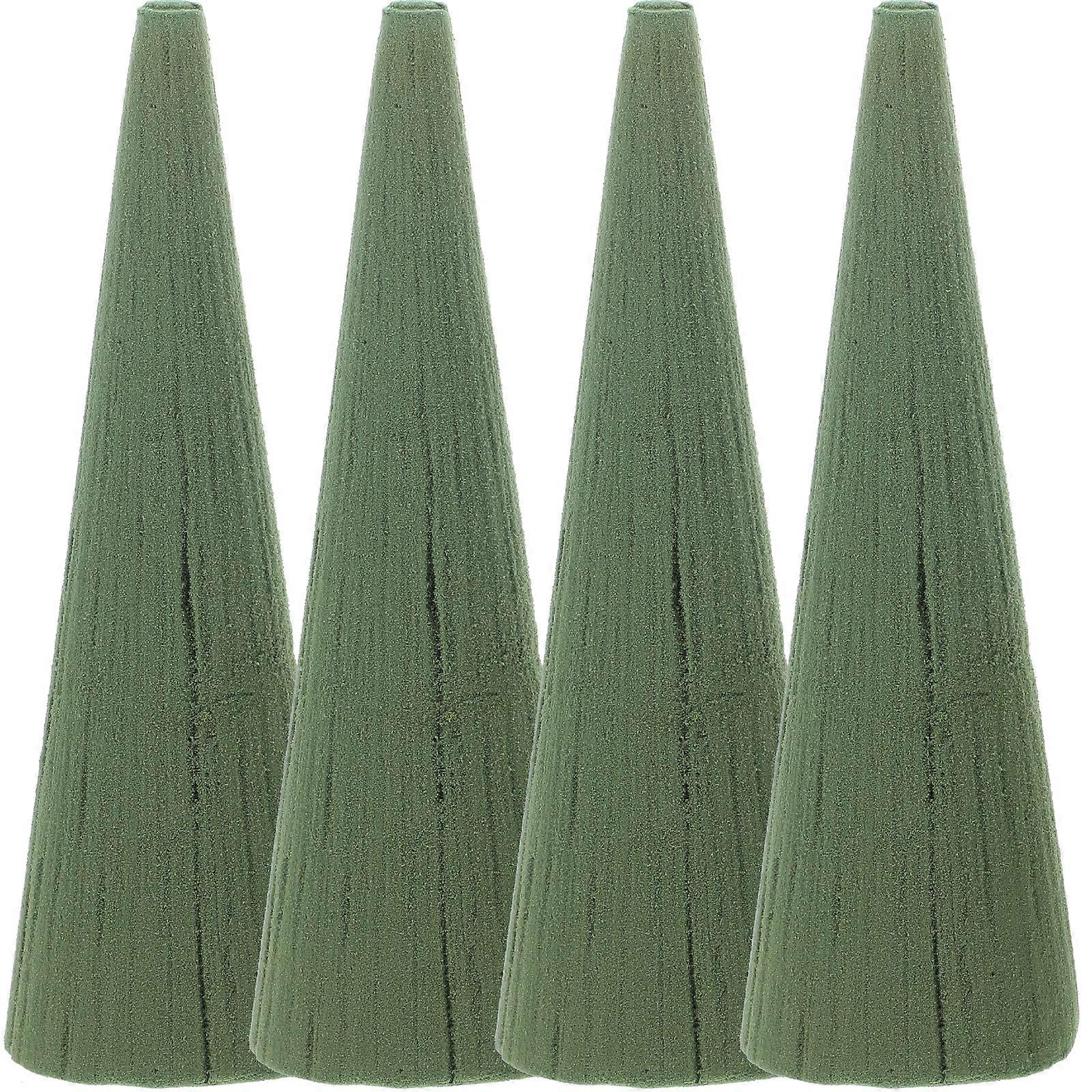 4pcs Flower Muds DIY Cone Shape Flower Muds Flower Diy Material Flower Arrangement Material