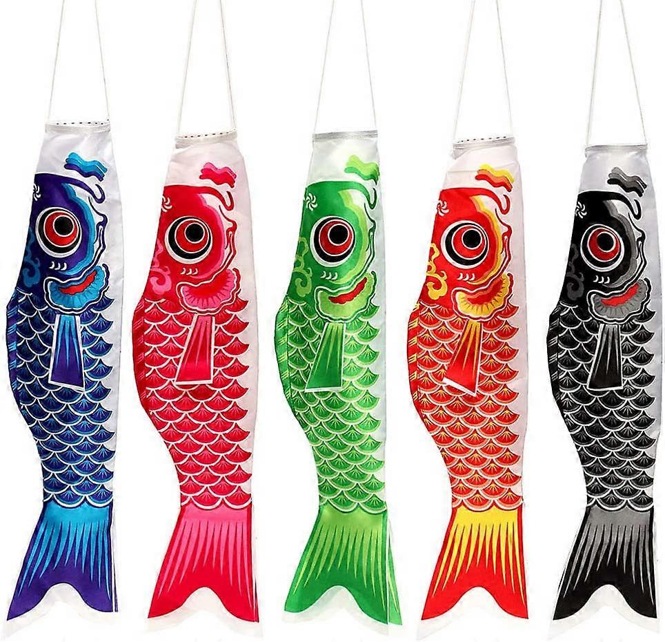 5 pcs Japanese Carp Windsock Streamer