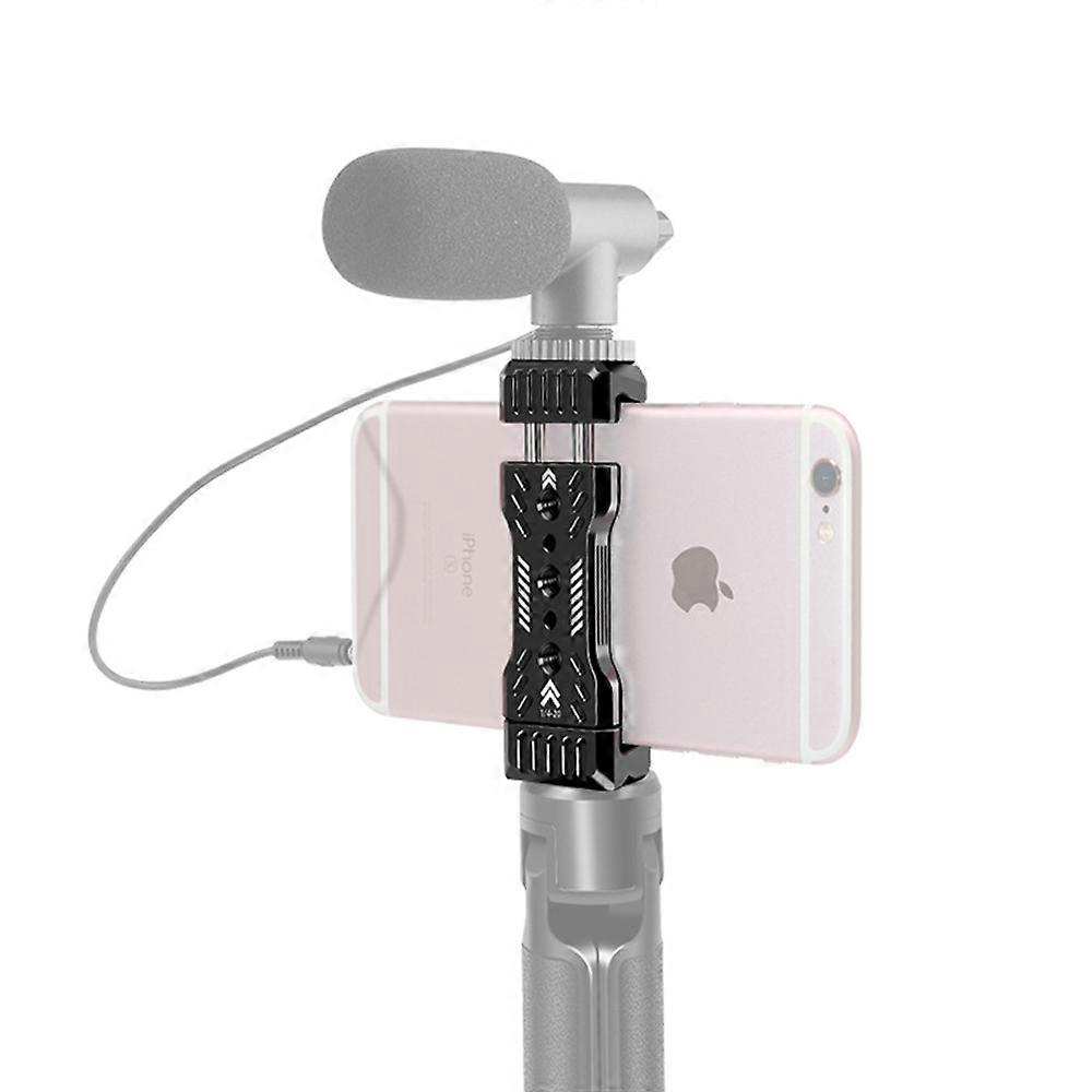 Lanxri Metal Phone Clip Holder for Selfie Live Video Recording Tripod Chuck Cold Shoe