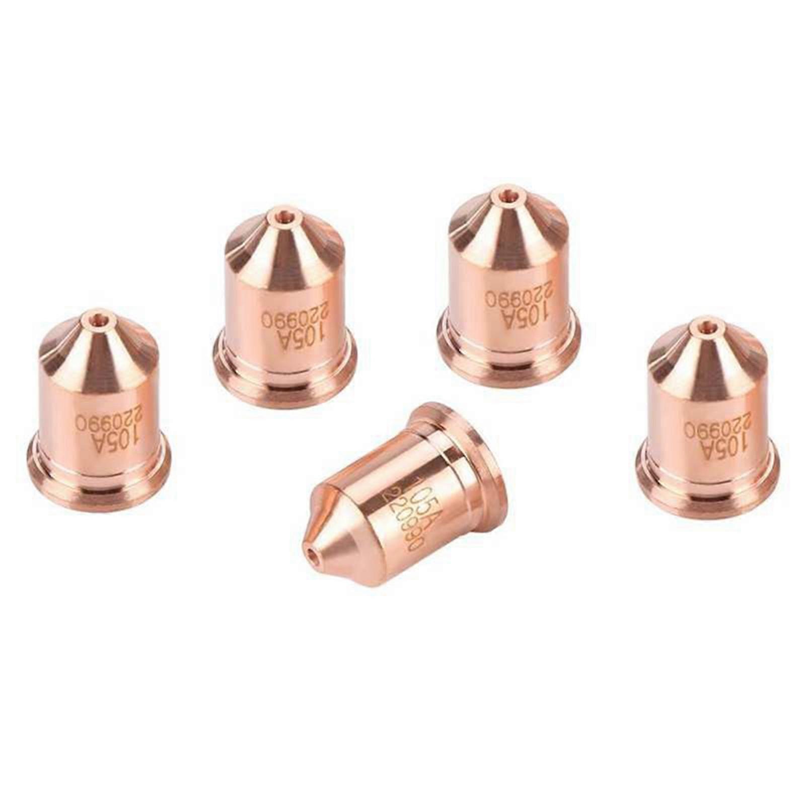 5Pcs Plasma Cutter Nozzles Torch Tips 220990 Parts for MAX65 Cutting Machine QinHai