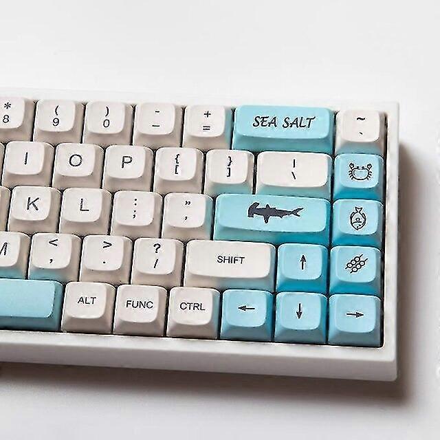 Sea Salt Milk White Keycaps For Cherry Mx Switch Mechanical Keyboard 1set  English Pbt Key Cap