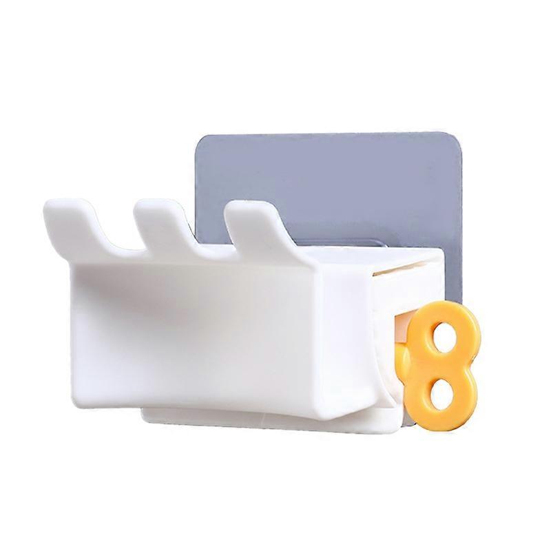 Wall Mount Toothpaste Toothbrush Storage Rack Facial Cleanser Squeezer Dispenser JIKAIX